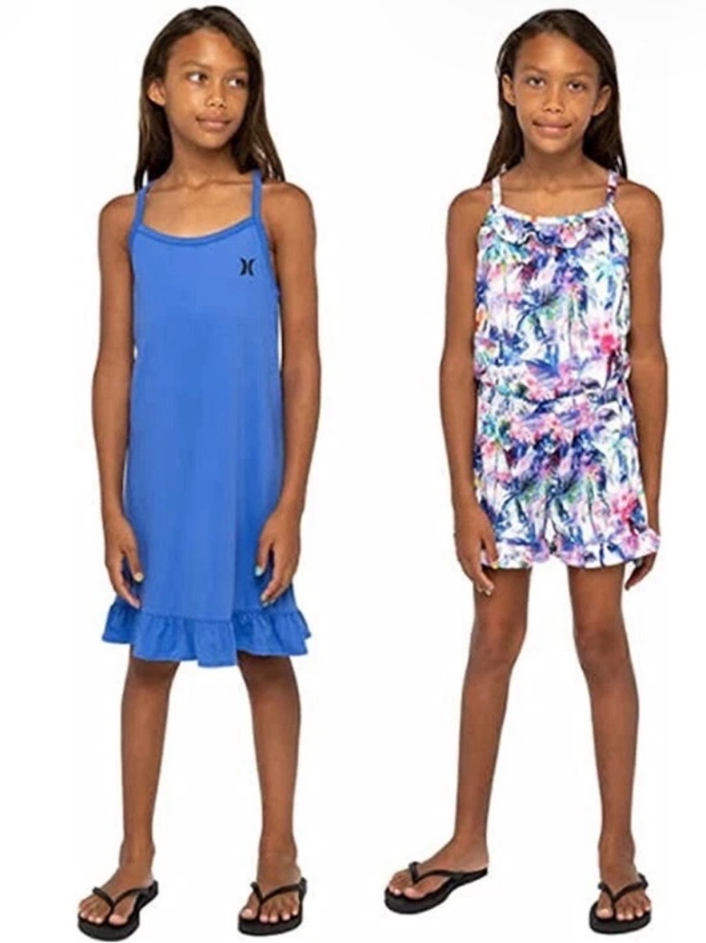 2 items Hurley Lavender Floral Romper & Solid Layer NWT